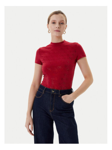 Guess Тишърт W4BI26 J1314 Бордо Regular Fit