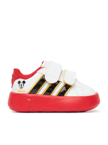adidas Сникърси Grand Court Mickey Cf I JQ8070 Бял