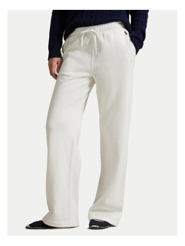 Polo Ralph Lauren Долнище анцуг 211977959003 Бял Wide Leg