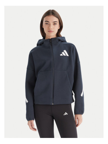 adidas Суитшърт Z.N.E. JW5320 Тъмносин Loose Fit