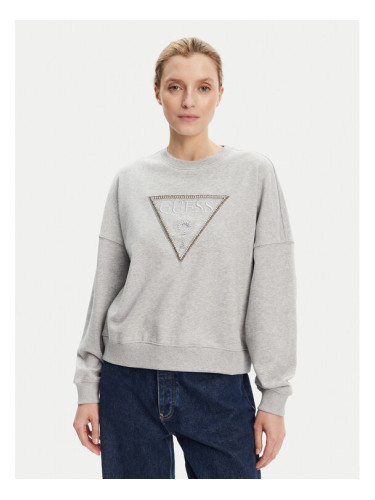 Guess Суитшърт W5YQ04 KC8I0 Сив Regular Fit