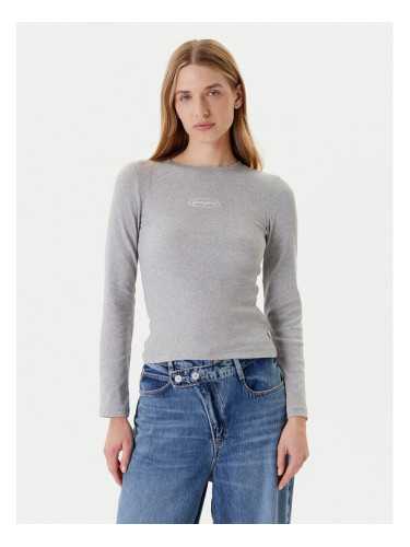 Guess Jeans Блуза W5YP38 KA0H1 Сив Slim Fit