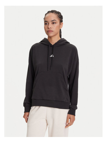 adidas Суитшърт Essentials Small Logo JD7989 Черен Regular Fit