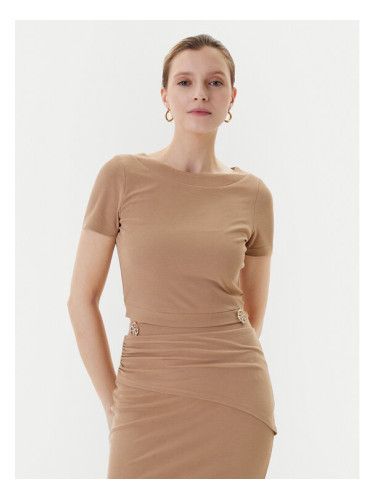 Guess Тишърт W5YP14 KAQL2 Бежов Regular Fit