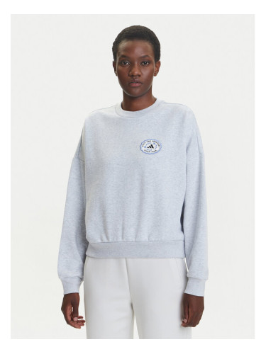 adidas Суитшърт Farmers Market Graphic JM4210 Сив Loose Fit