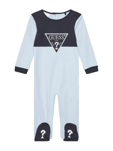 Guess Бебешки гащеризон със стъпала H5YW07 KA6W4 Светлосиньо