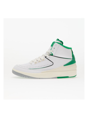 Сникърси Air Jordan 2 Retro White/ Lucky Green-Sail-Lt Steel Grey EUR 44