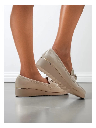 Resti Women's moccasins on a low wedge Leffo