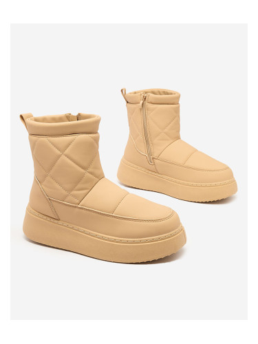 Resti Light brown women's boots a'la snow boots Kacecica