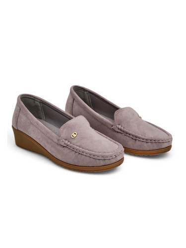 Resti Women's Moccasins on a Low Wedge Lepolt