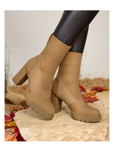 Resti Women's camel-colored Flexi Booties