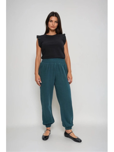 Marisse Green Cotton Trousers