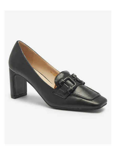 Resti Women's moccasin-style pumps in black Mokwell-Footwear