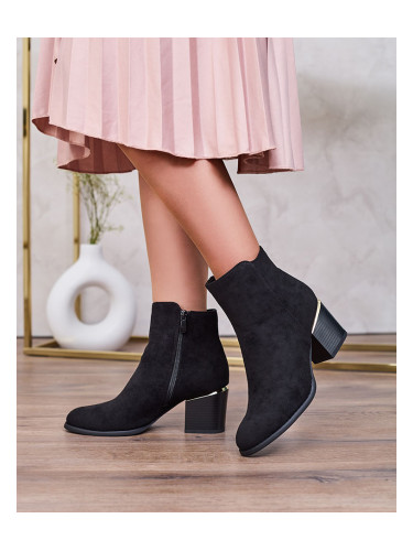 Resti Black women's low stiletto boots Traestra