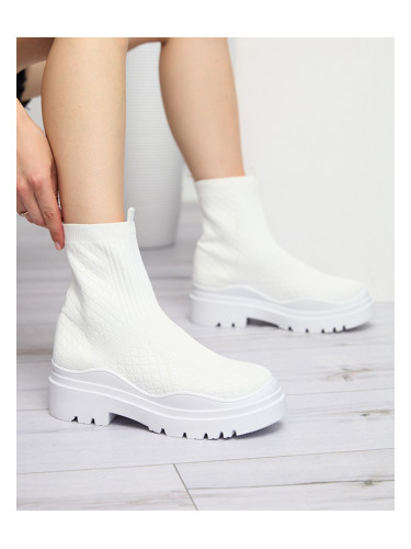 Resti White women's flat-heeled boots Seritis - Footwear