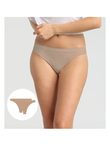 DIM SEAMLESS THONG 2x - Women's Seamless Thong 2 pcs - Nude