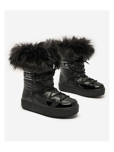 Resti Lace-up boots a'la snow boots with fur Heccti