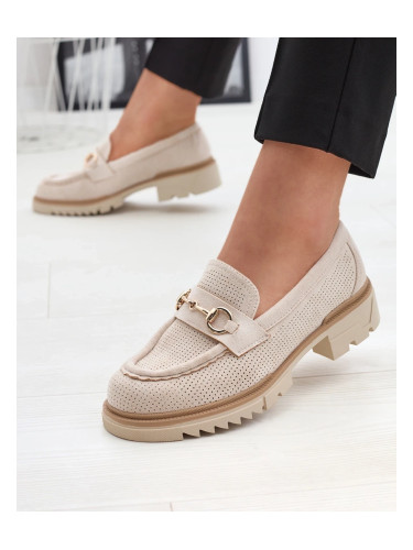 Resti Cream openwork women's moccasins with chain Imerila - Footwear