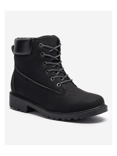 Resti Women's insulated trapper boots in black Fanhet- Footwear