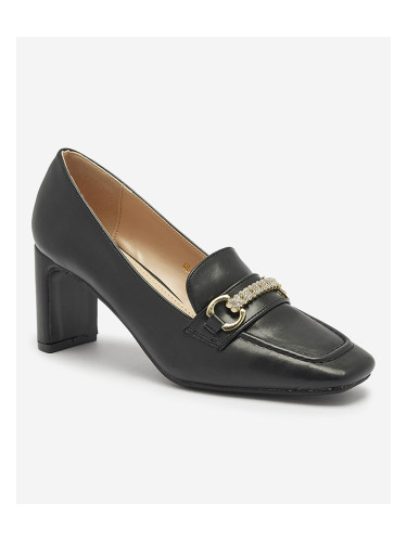 Resti Black women's moccasin style pumps Kolalic- Footwear