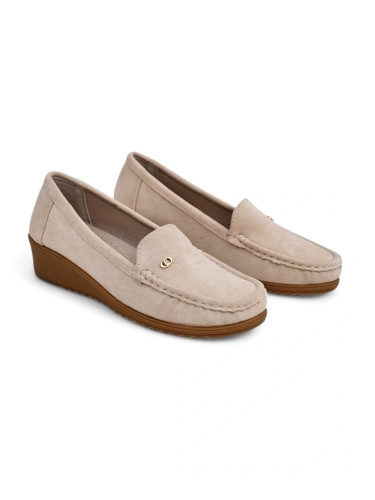 Resti Women's moccasins on a low wedge Lepolt