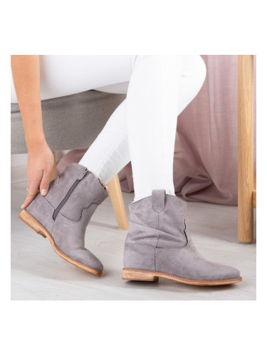 Resti Gray cowboy boots on a wedge Bertold - Footwear