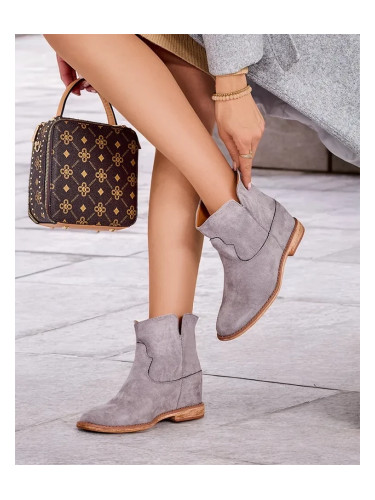 Resti Kowboy-style ankle boots on a covered wedge Bluestone