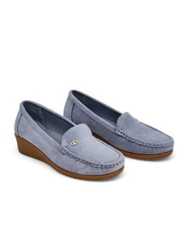 Resti Women's low wedge moccasin shoes Lepolt