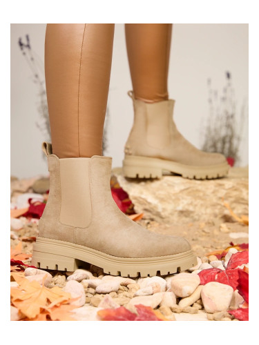 Resti Beige Women's Insulated Comfy Walk Boots