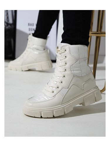 Resti Cream women's non-insulated bagger boots Qertera- Footwear