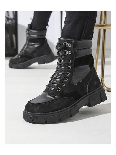 Resti Black women's insulated trapper boots Kasemi- Footwear