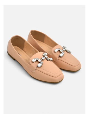 Resti Women's moccasins with rhinestones Lecilla