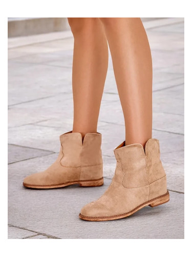 Resti Boots in cowboy style on a covered wedge Blueston