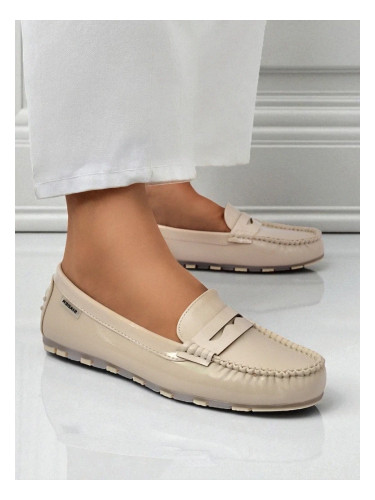 Resti Beige Kallista Women's Loafers - Premium Suede Ecological Leather