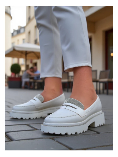 Resti Women's moccasins with rhinestones Vinness
