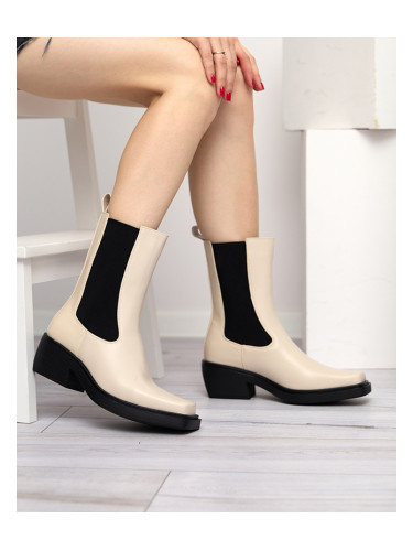 Resti Beige women's high slip boots Darran - Footwear