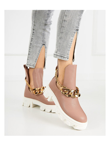 Resti Pink women's boots with chain Tenkay - Footwear