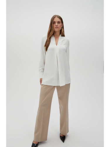 Marisse Women's Shirt L-Ko-4608 Off White