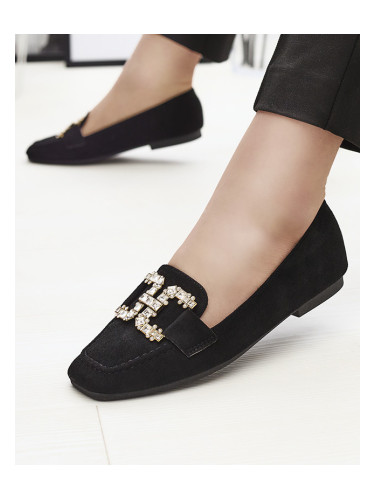 Resti Women's black moccasins Jaorica- Footwear