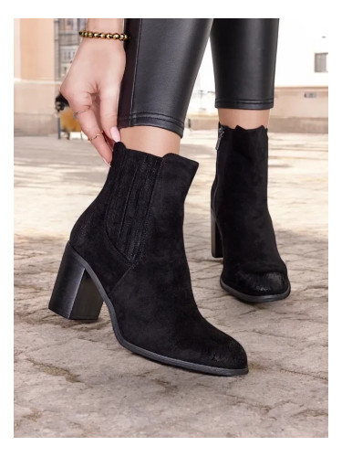 Resti Eco-suede women's ankle boots on a block heel Cesios