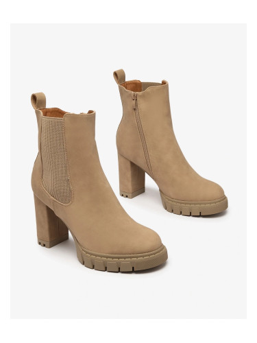 Resti Light brown women's Seihay high heel boots