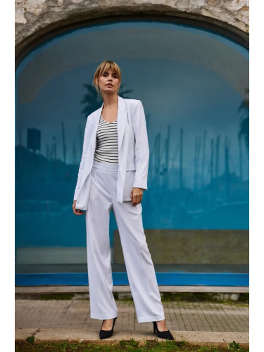 Marisse Women's Trousers L-Sp-4638 White