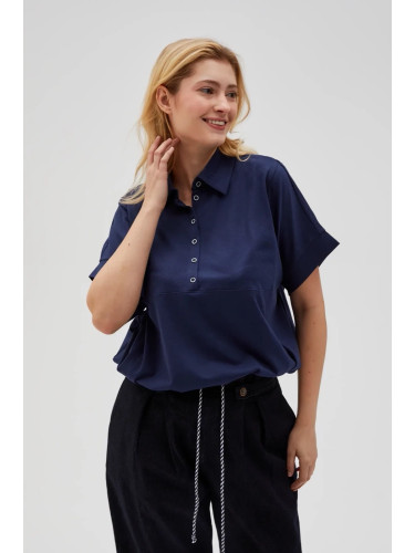 Marisse Women's Sweatshirt L-Bl-4613 Navy