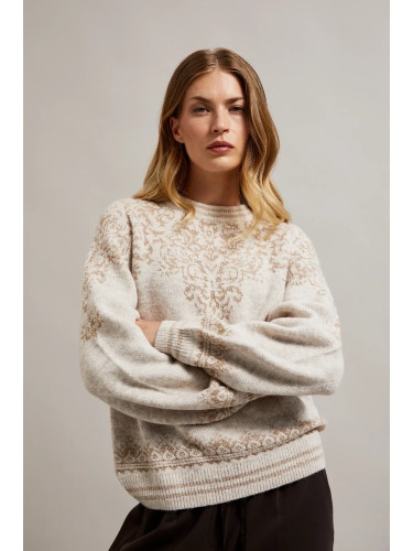 Marisse Women's Sweater Z-Sw-4551 Beige Mel