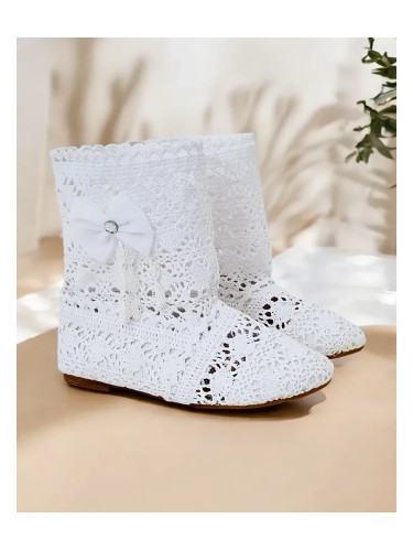 Resti Children's openwork boots with bow Geggis