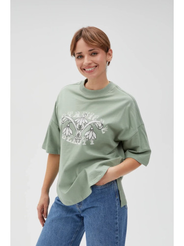 Marisse Women's Sweatshirt L-Bl-4616 Olive