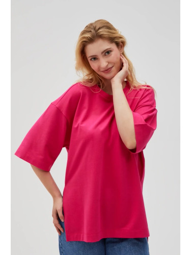 Marisse Women's Sweatshirt L-Bl-4602 Fuchsia