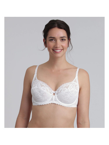 DIM 
PLAYTEX UNDERWIRE BALCONETTE BRA - Women's lace bra with underwire - white