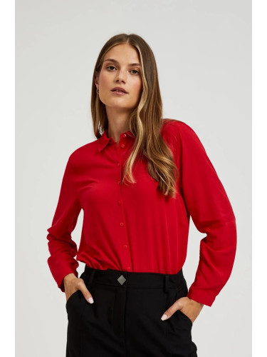 Marisse Women's Shirt L-Ko-4600 Red