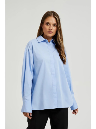 Marisse Women's Shirt L-Ko-4602 Blue